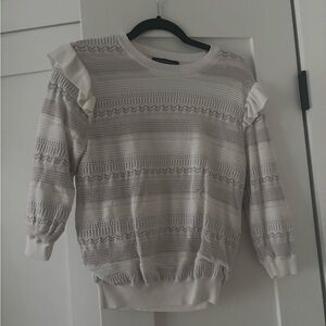 Elegant Cream Lace Women's Top